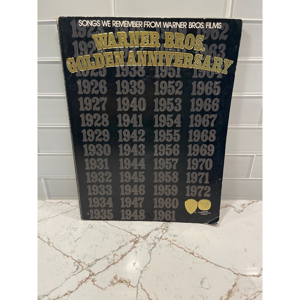 Vintage Warner Bros Golden Anniversary Songbook Sheet Music 1929-1972 Movie Song